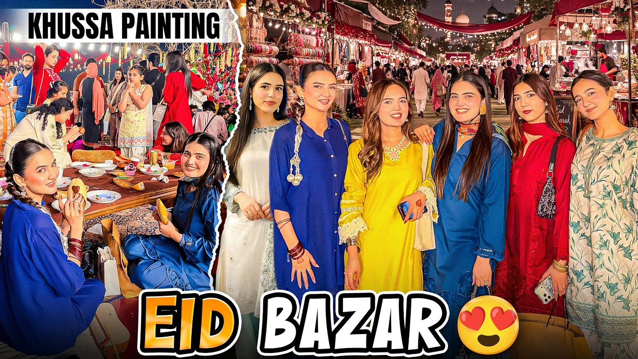 EID BAZAAR MAI PURA LAHORE AGYA 😍|Chal Chal K Paon Zakhmi Hogya🤕| Rickshaw Mai Ghar Wapis Ana Para🛺