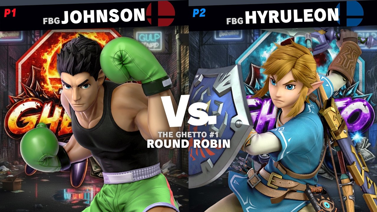THE GHETTO #1 - FBG Johnson (Little Mac) Vs. FBG Hyruleon (Link) ROUND ROBIN SSBU