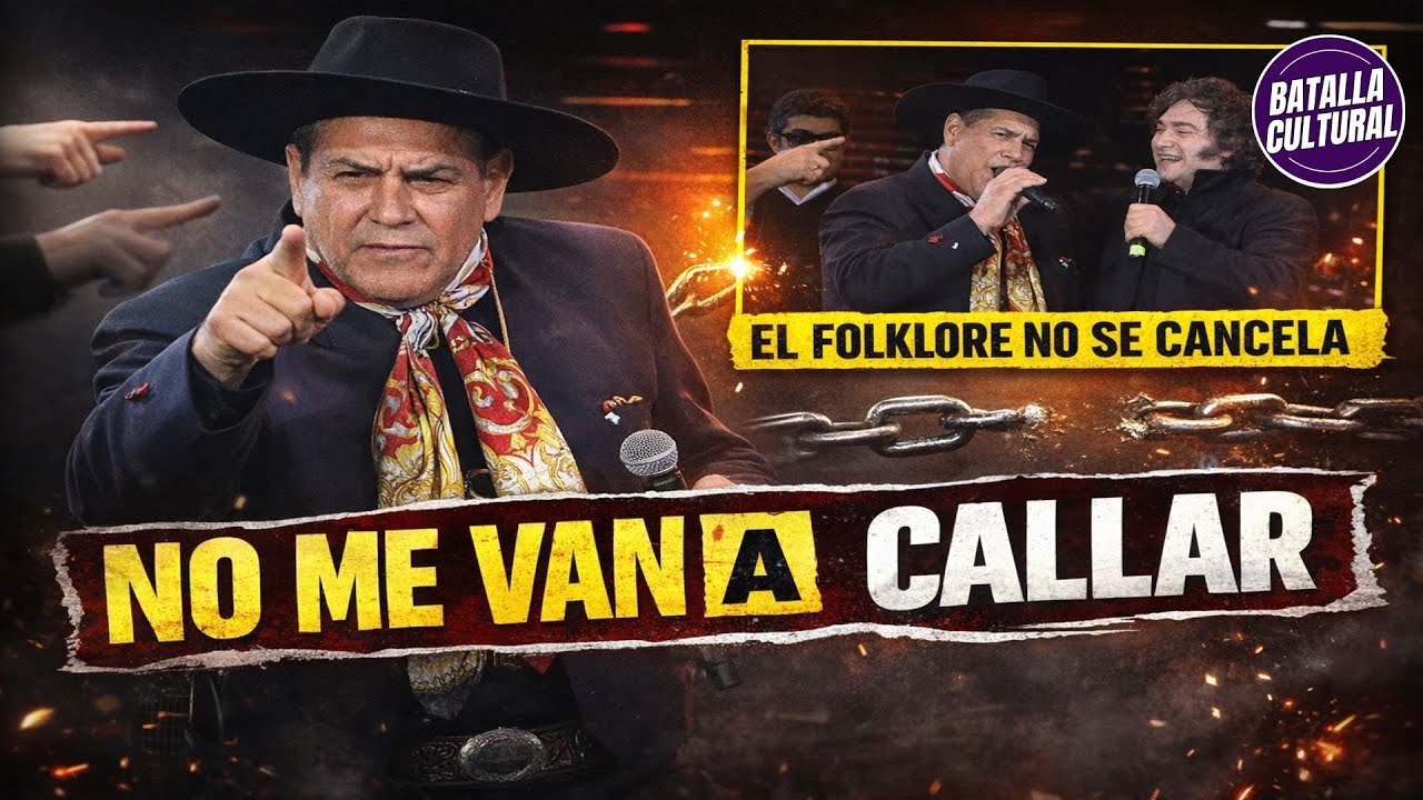 Al Chaqueño lo quisieron cancelar por cantar con Milei… y respondió así.