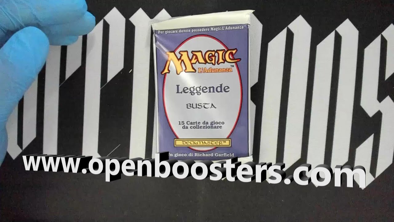 Italian Legends opened! Let's see some ancient cards of Legends!