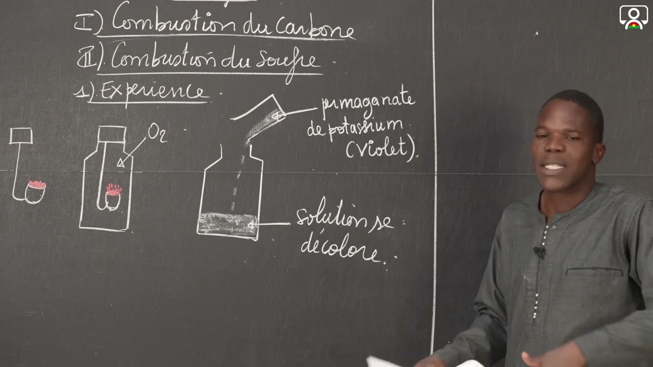 Cours - 3e - Chimie : L'Oxydation du carbone, du souffre et du fer 4/8