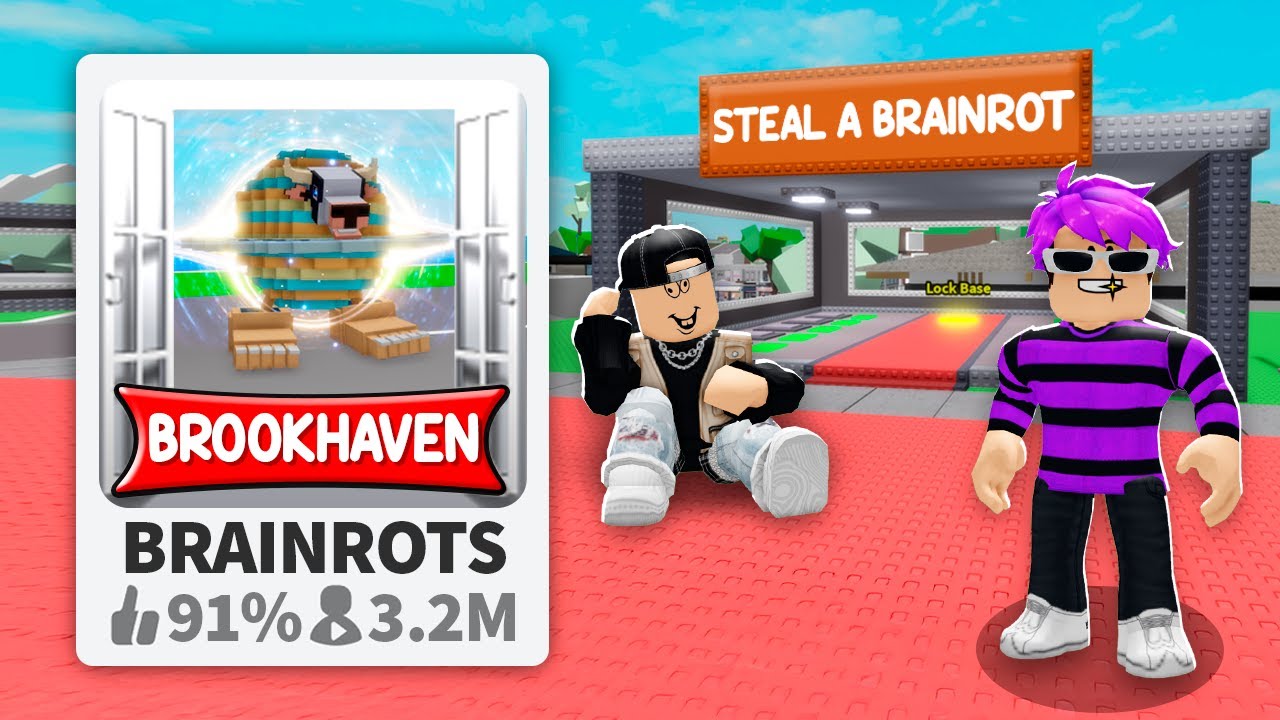 I MADE BROOKHAVEN of STEAL A BRAINROT