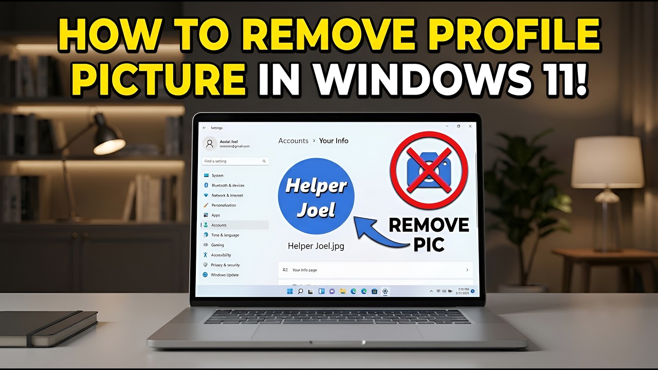 Как удалить фото профиля пользователя в Windows 11