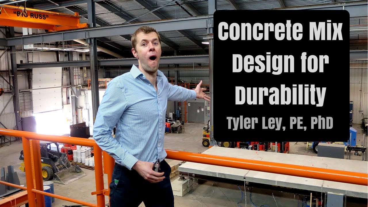 Concrete mix design for concrete durability