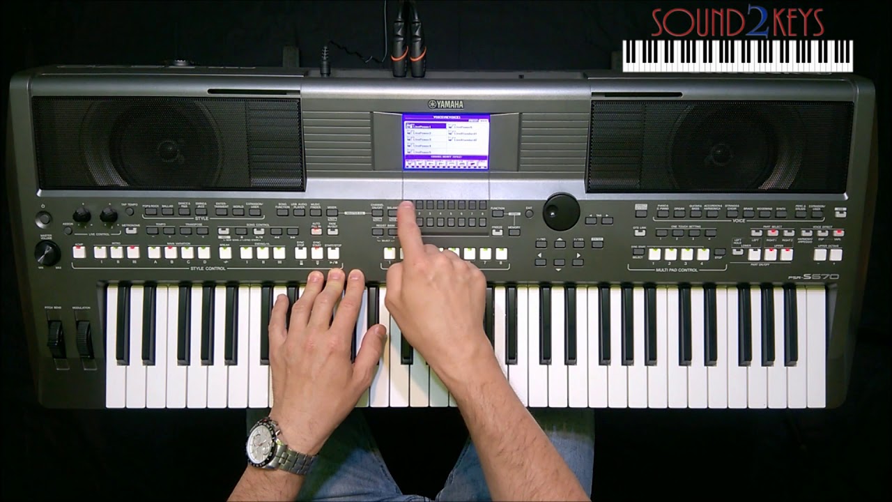 Yamaha PSR S670 - New S2K Live Drums Expansion Pack - style comparison