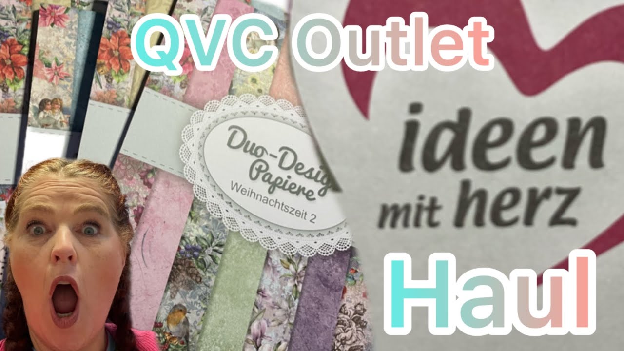 QVC Outlet Haul ❤️ Ideen mit Herz ❤️ 15 Blöcke für 16€ 😳 und Klebeset 😘 WOW