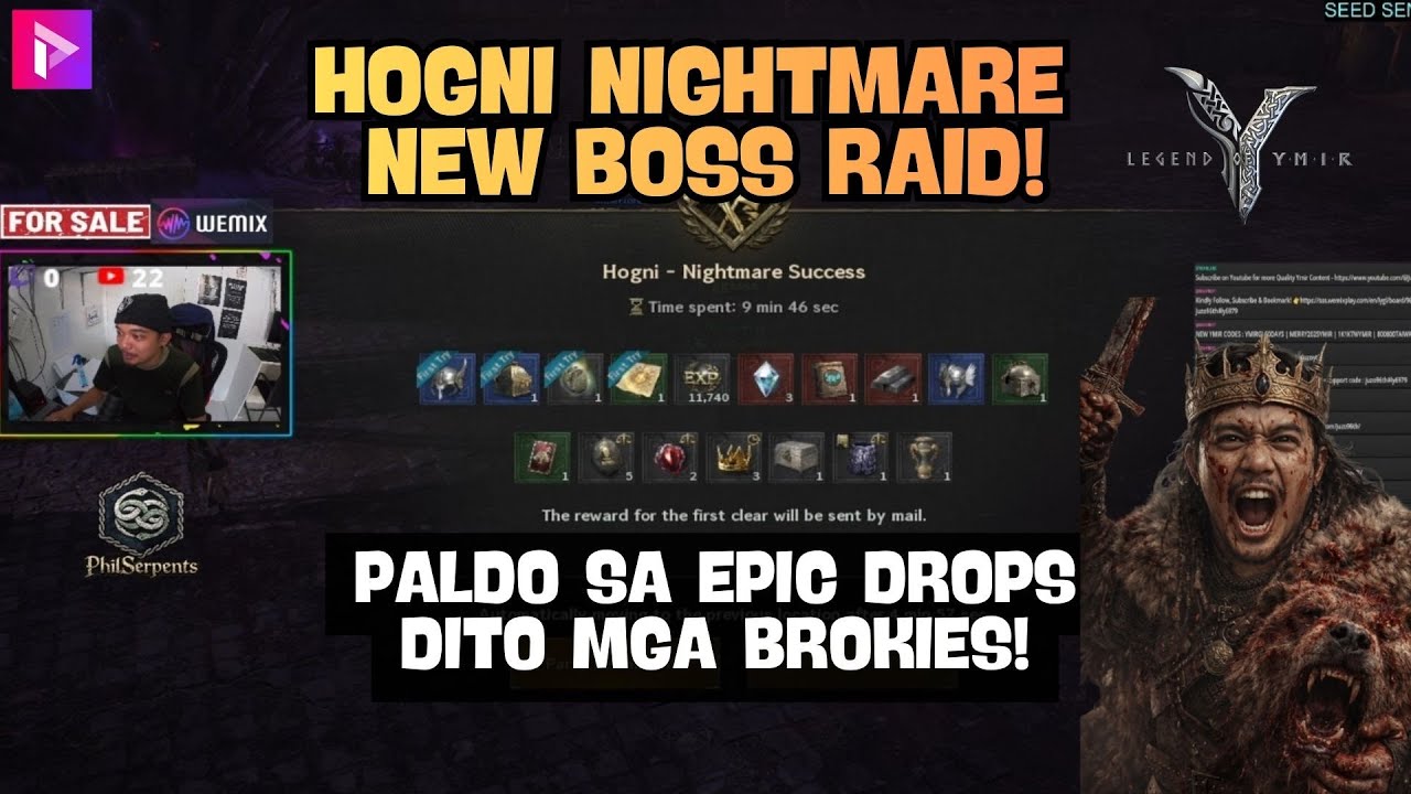 LEGEND OF YMIR : NEW UPDATE "HOGNI NIGHMARE" PARTY TIPS & TRICKS! GUIDE (TAGALOG)