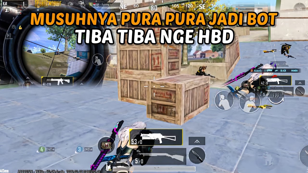 PURA-PURA JADI BOT MAU NGE HBD | STARKLEUNG PUBG Mobile 4.2