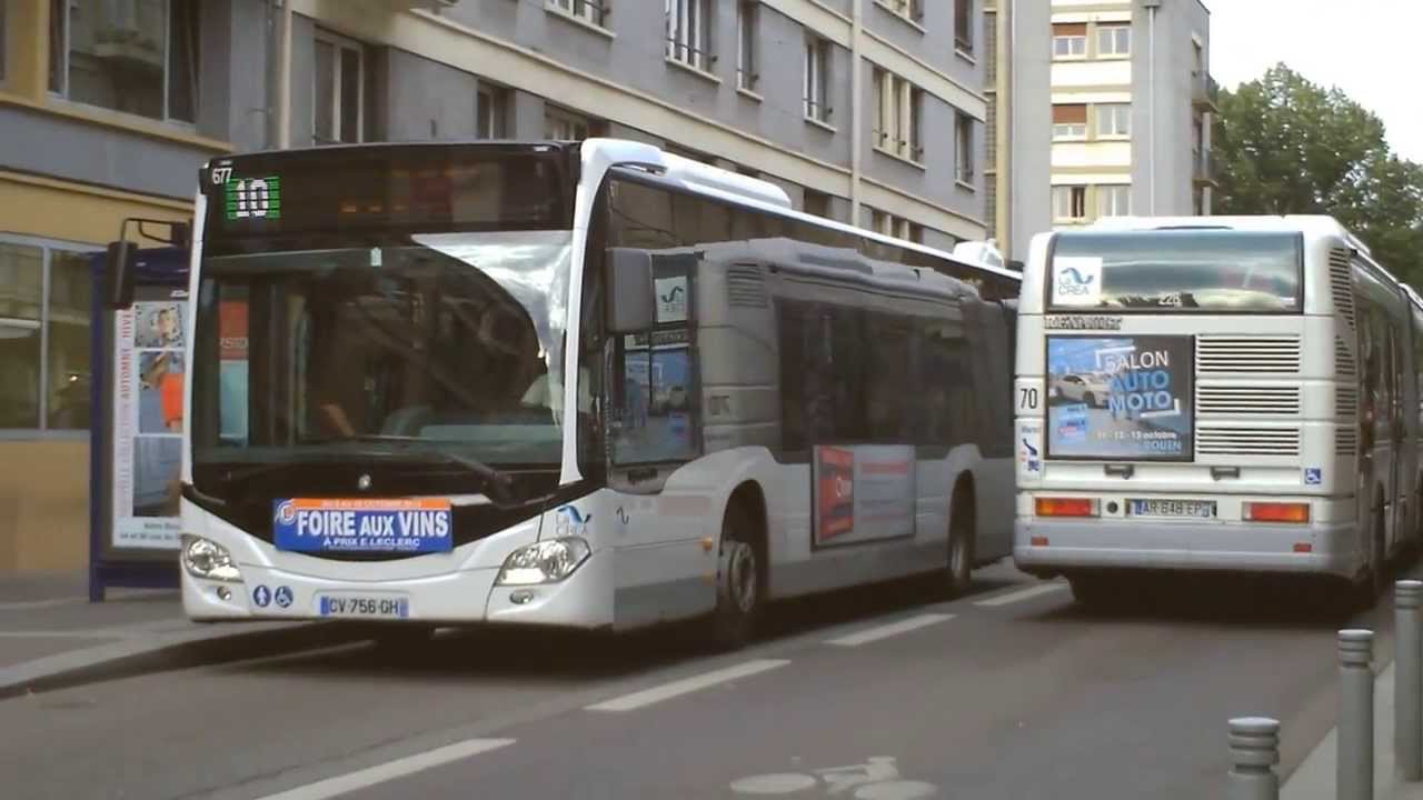 Les Citaro C2 De La Ligne 10   TCAR Rouen