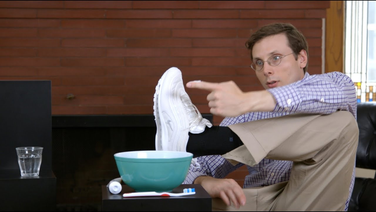 How To Keep Sneakers Clean While Brushing Your Teeth