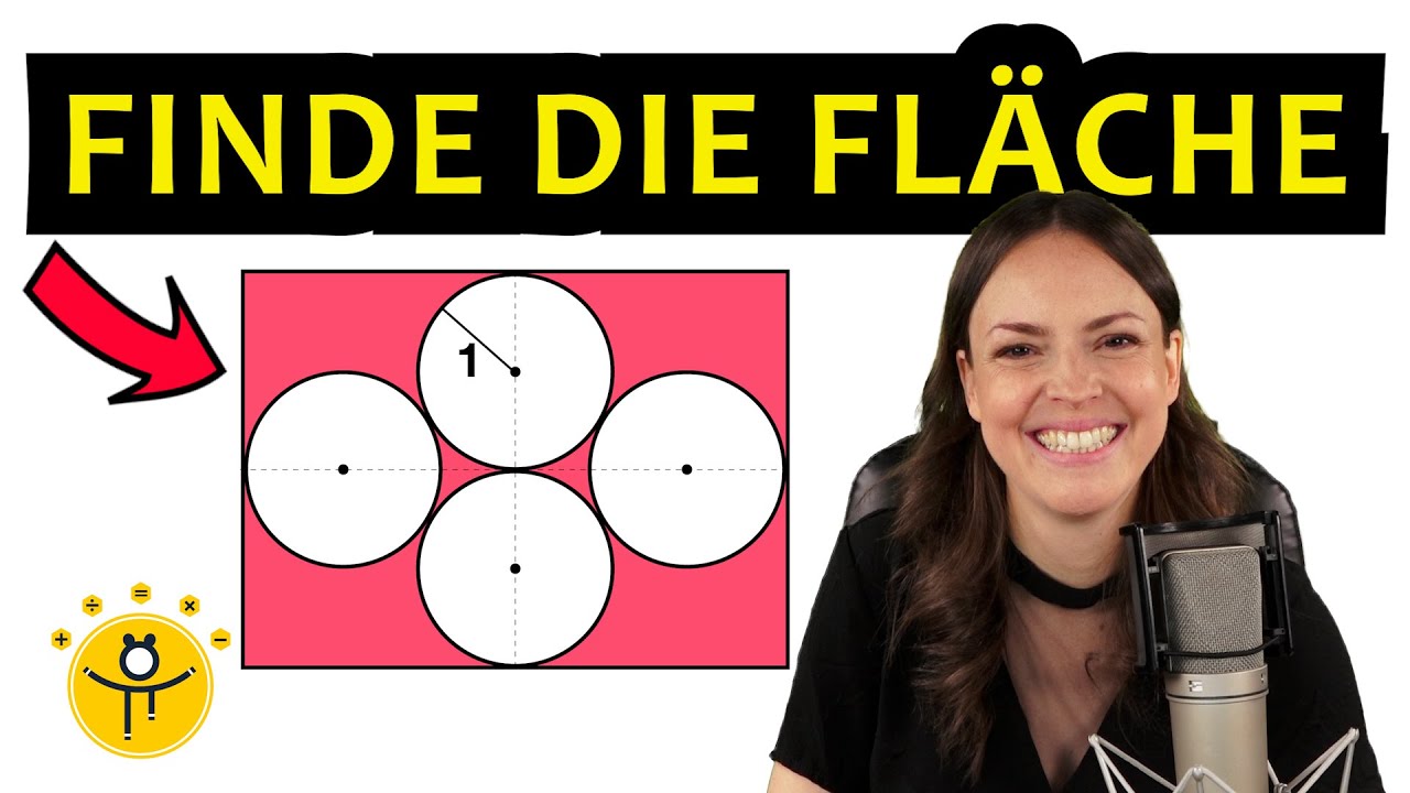 4 Kreise im Rechteck – Wie groß ist die Fläche?