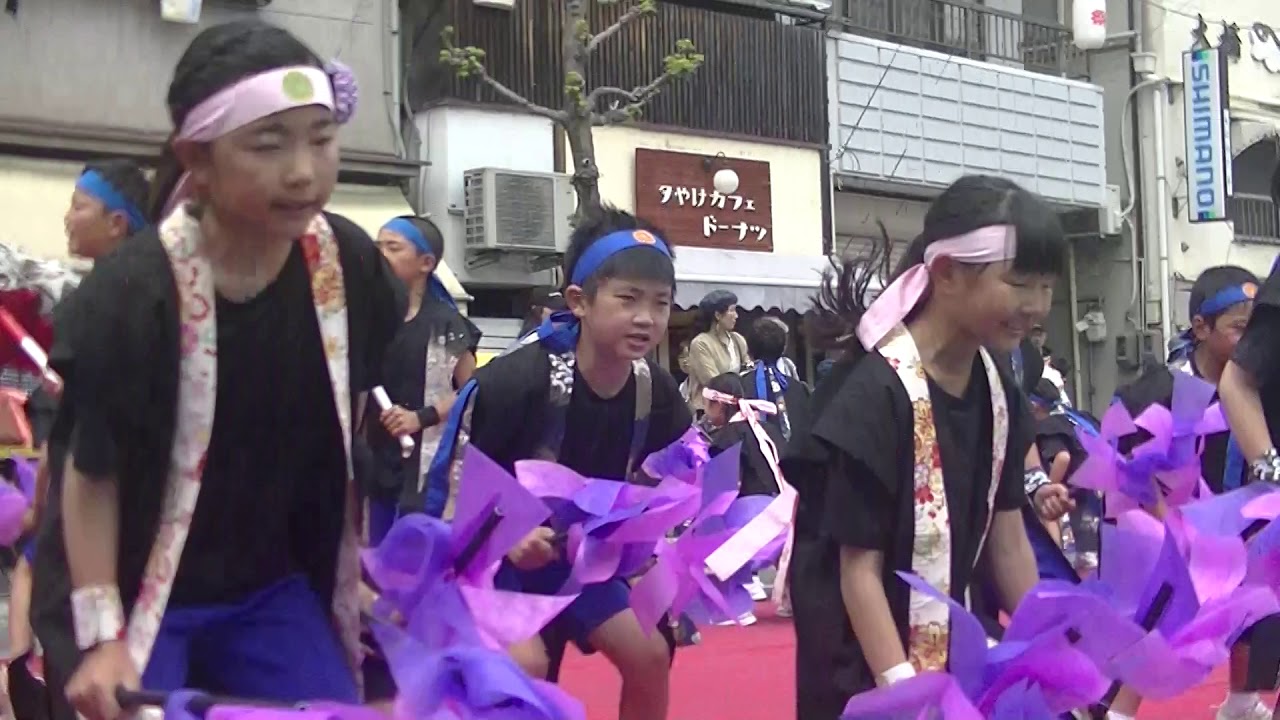 第７６回尾道みなと祭【第１８回ええじゃんＳＡＮＳＡ・がり・踊りコンテスト・２日目】うらさキッズ★★銀賞受賞