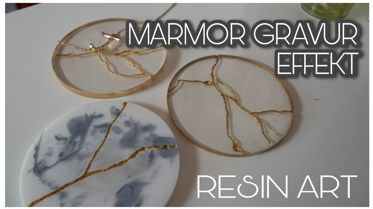 MARMOR Gravur Effekt mit RESIN ART