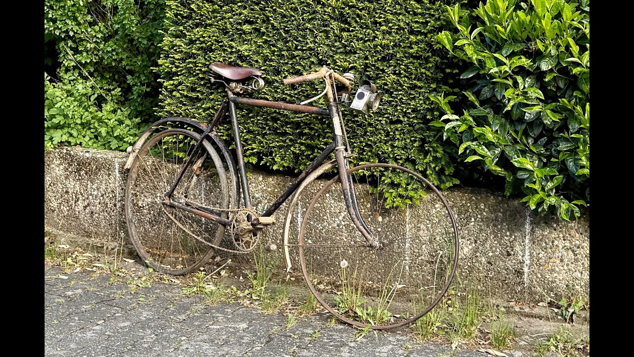 Über 100 Jahre altes königliches Fahrrad  Scheunenfund Teil1