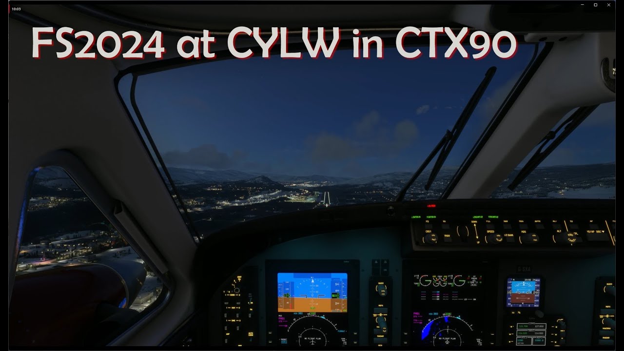 Flying a North loop at CYLW