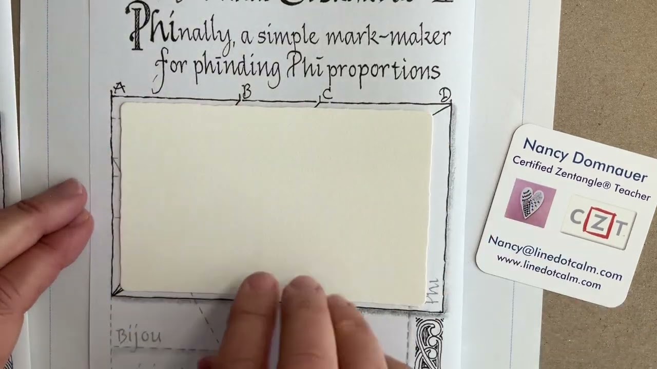 Zentangle® Hints: Setting Up Your Markus Operandus