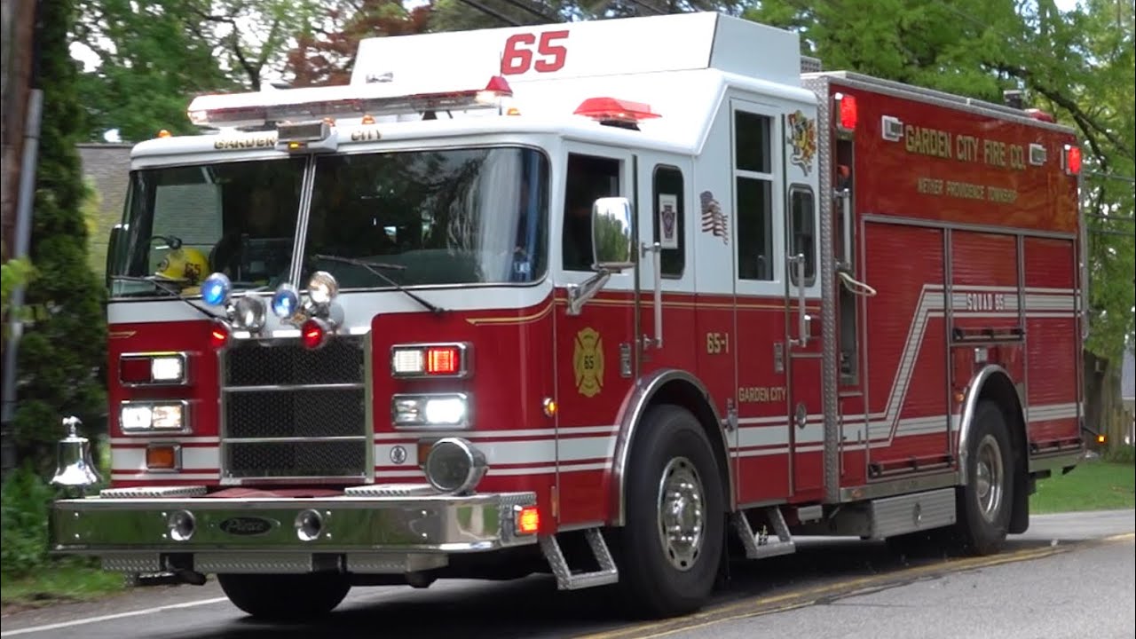 Garden City Fire Company Squad 65 Responding 5/1/23
