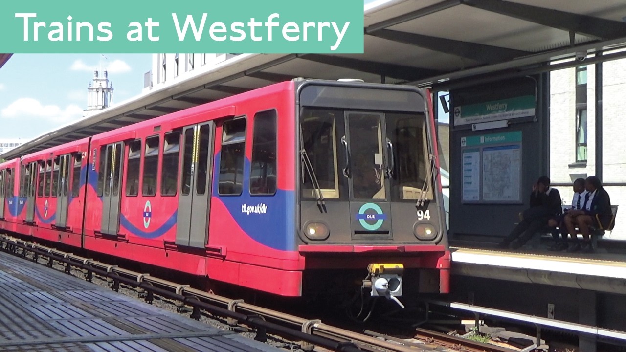 DLR Trains At Westferry