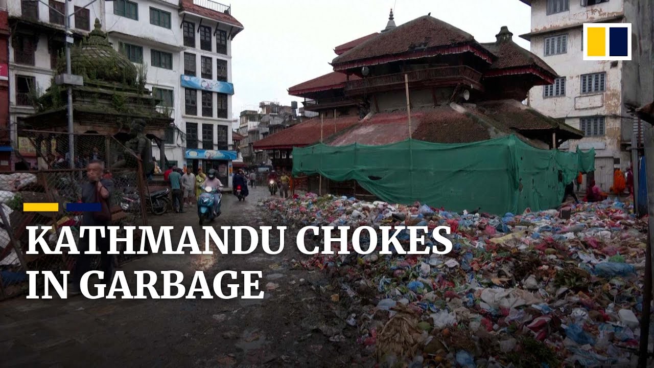 Rubbish piles up in Nepal&rsquo;s capital as villagers protest dumping of garbage in Bancharedanda