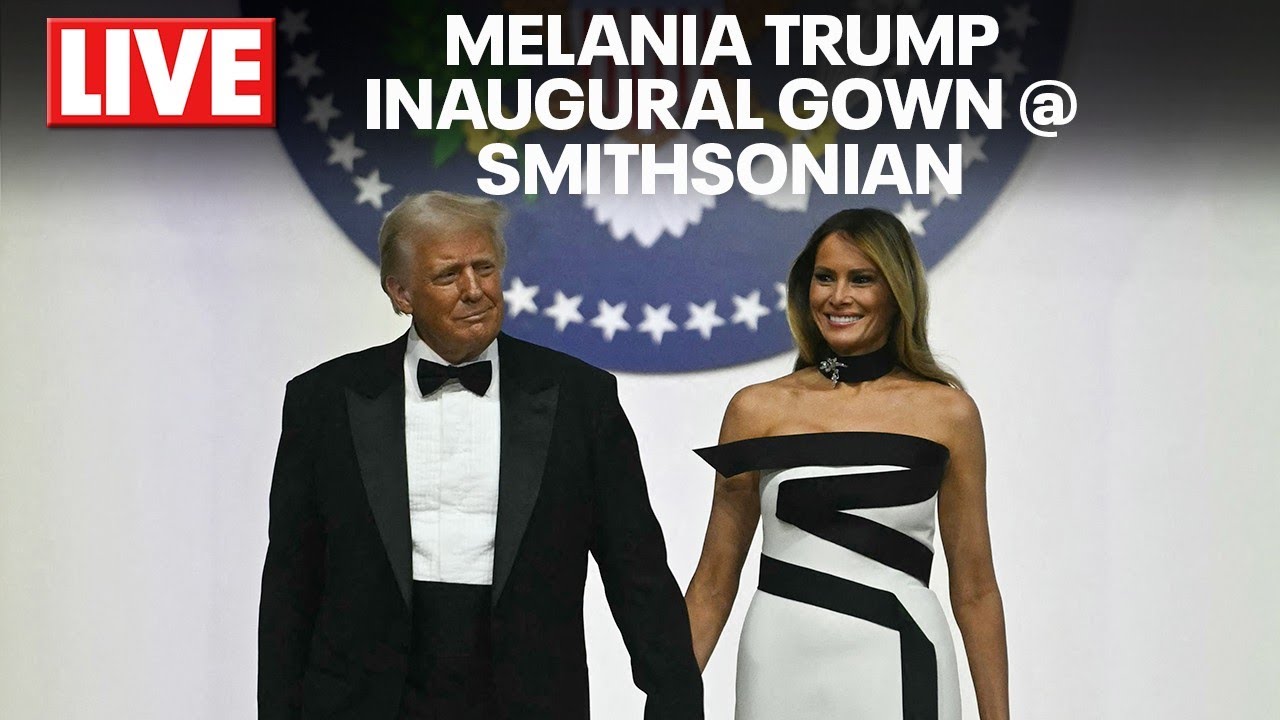 LIVE: Melania Trump's Inaugural Gown Showcased at Smithsonian First Ladies Gallery