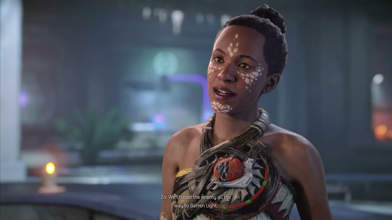 Horizon Forbidden West Zo Complete conversation at GAIA base