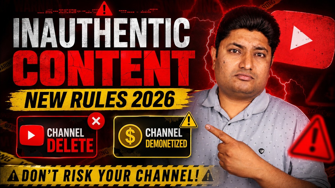 Inauthentic Content on YouTube: New 2026 Rules Every Creator Must Know Before It's Too Late