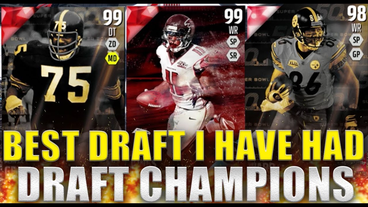 99 OVERALL AND BEST DRAFT I EVER HAD!!! - Madden 16 Draft Champions