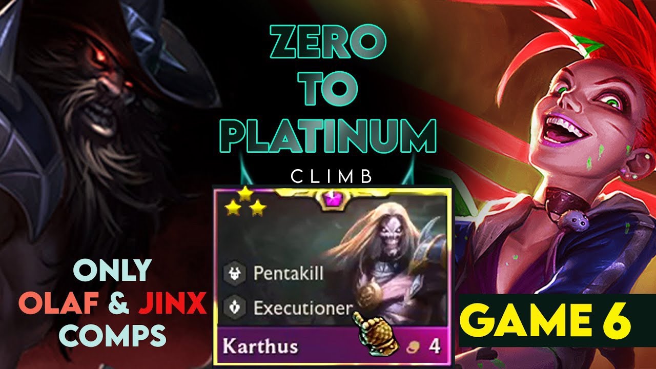 Zero to Platinum Climb Series TFT Only Olaf and Jinx comps. Easy. Part 6 #tft #jinx #olaf #riotgames