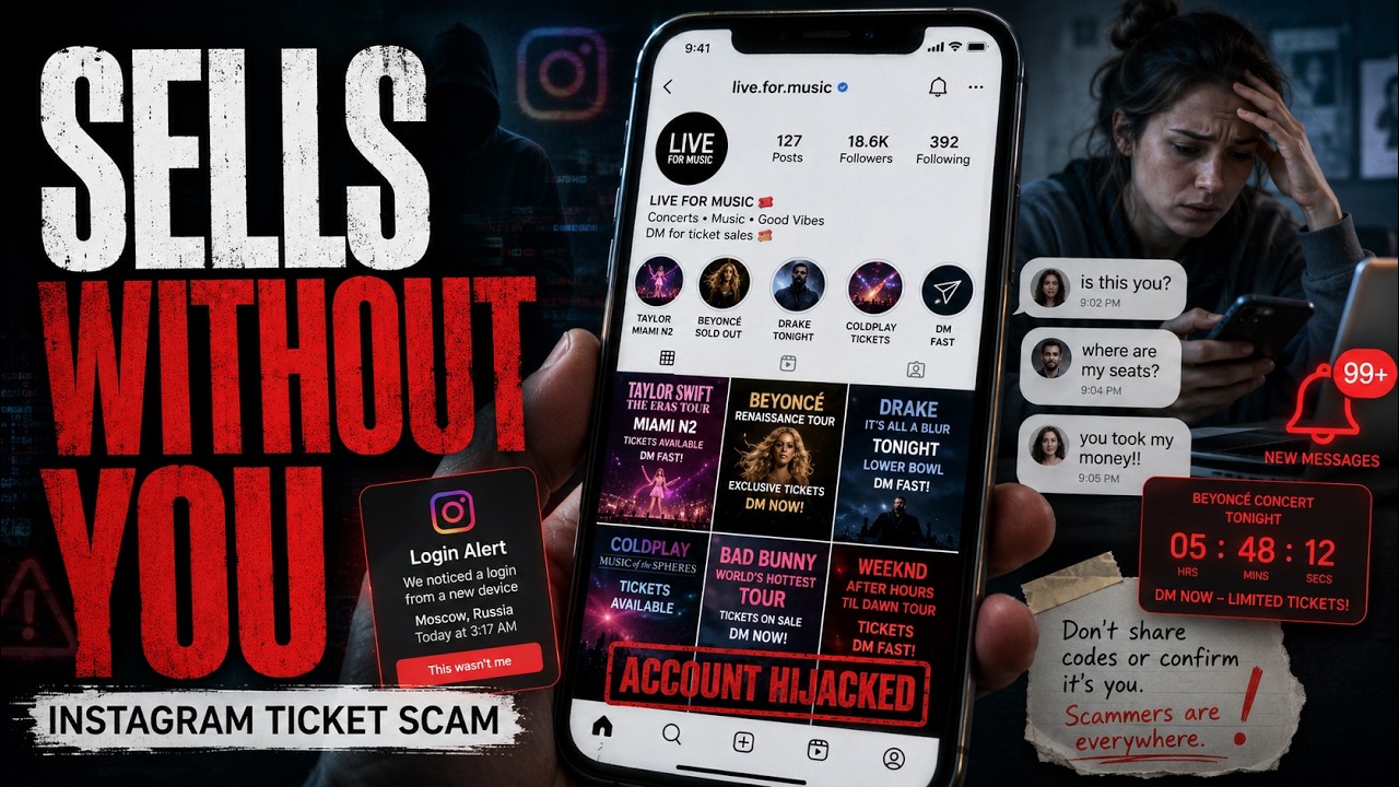 9. The Instagram Ticket Scam: When Your Profile Sells Without You