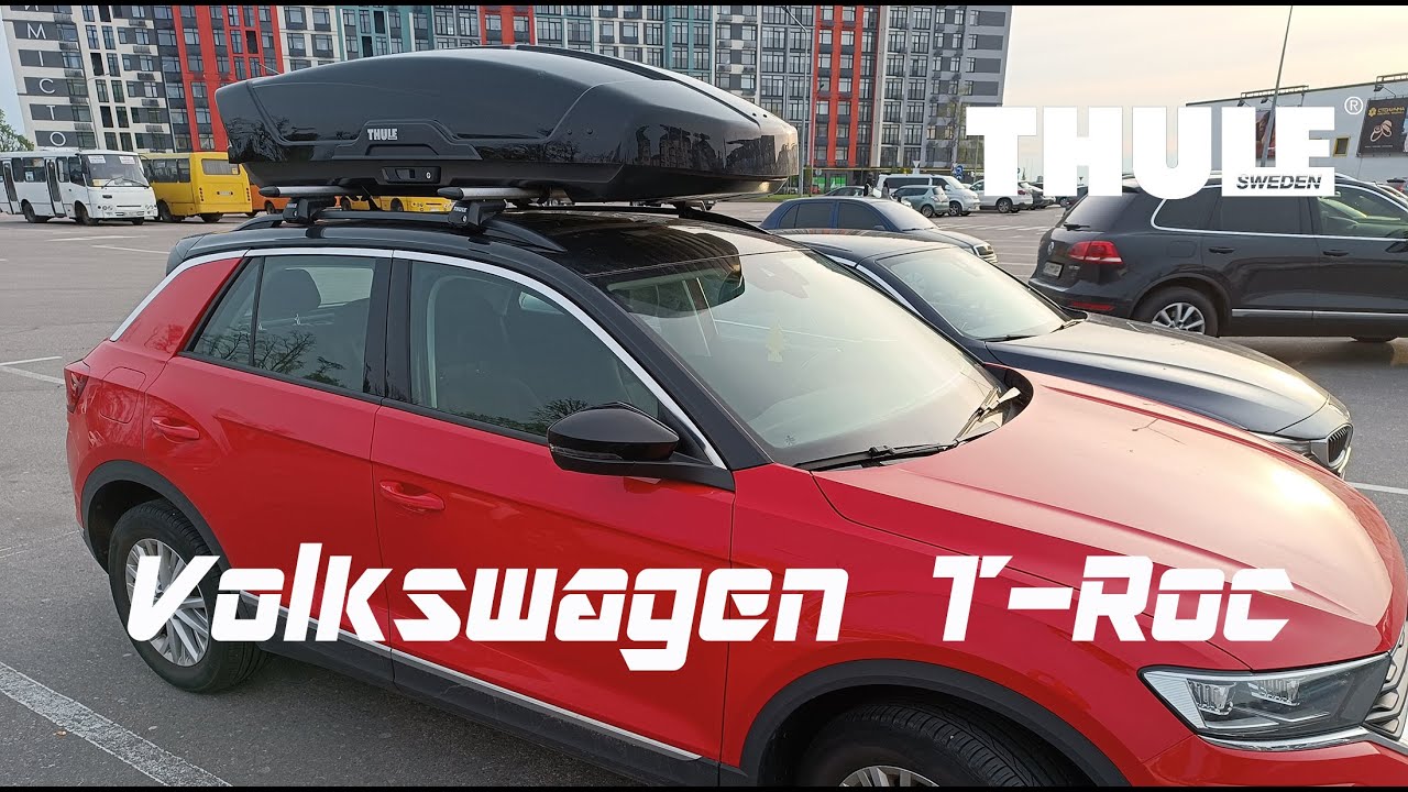 Багажник на крышу Volkswagen T-Roc с боксом THULE Motion XT L