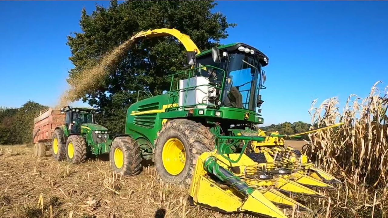 Ensilage de Maïs ETA  Maretheu 7550 John Derre 8 rangs