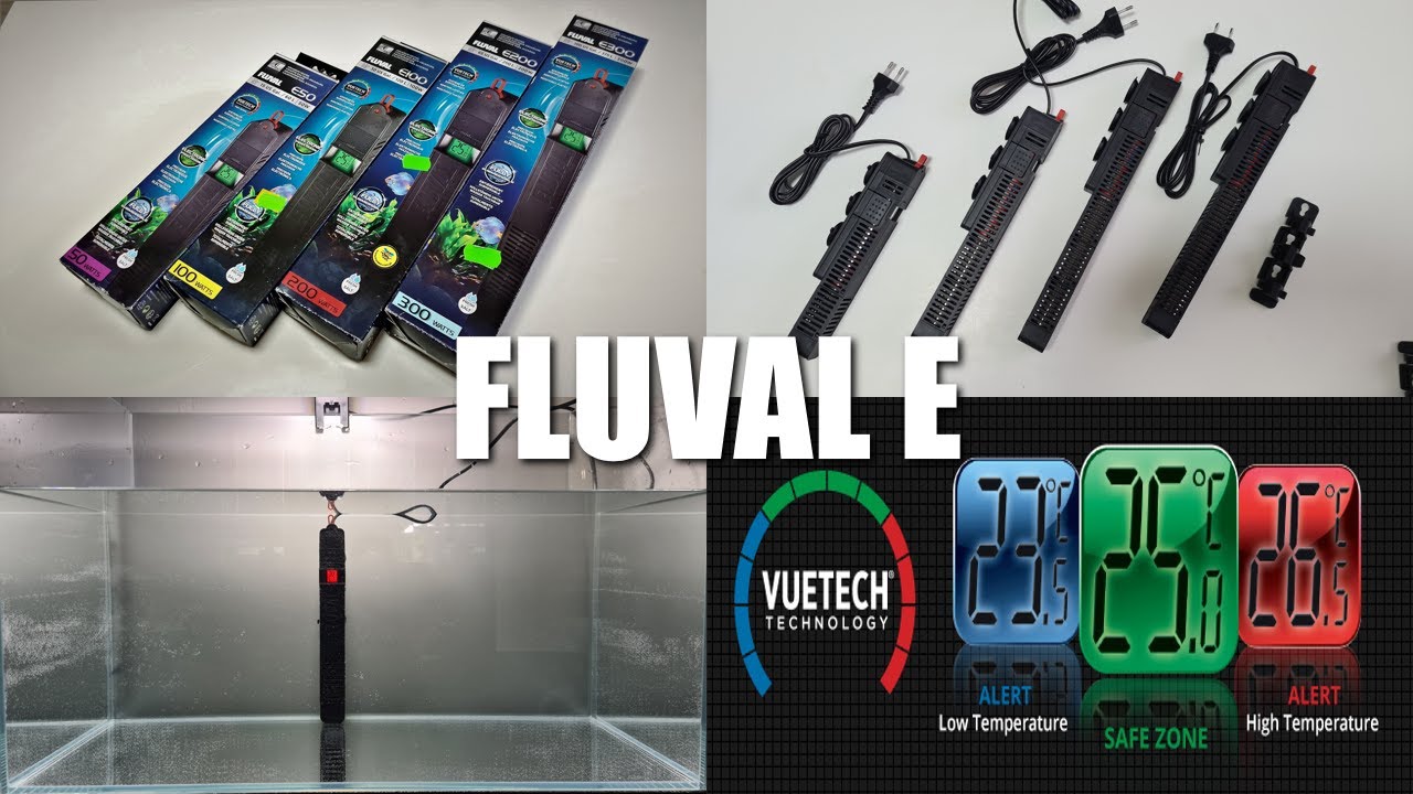 Fluval E 50 100 200 300 - Grzałki z termostatem i wyświetlaczem - Unboxing