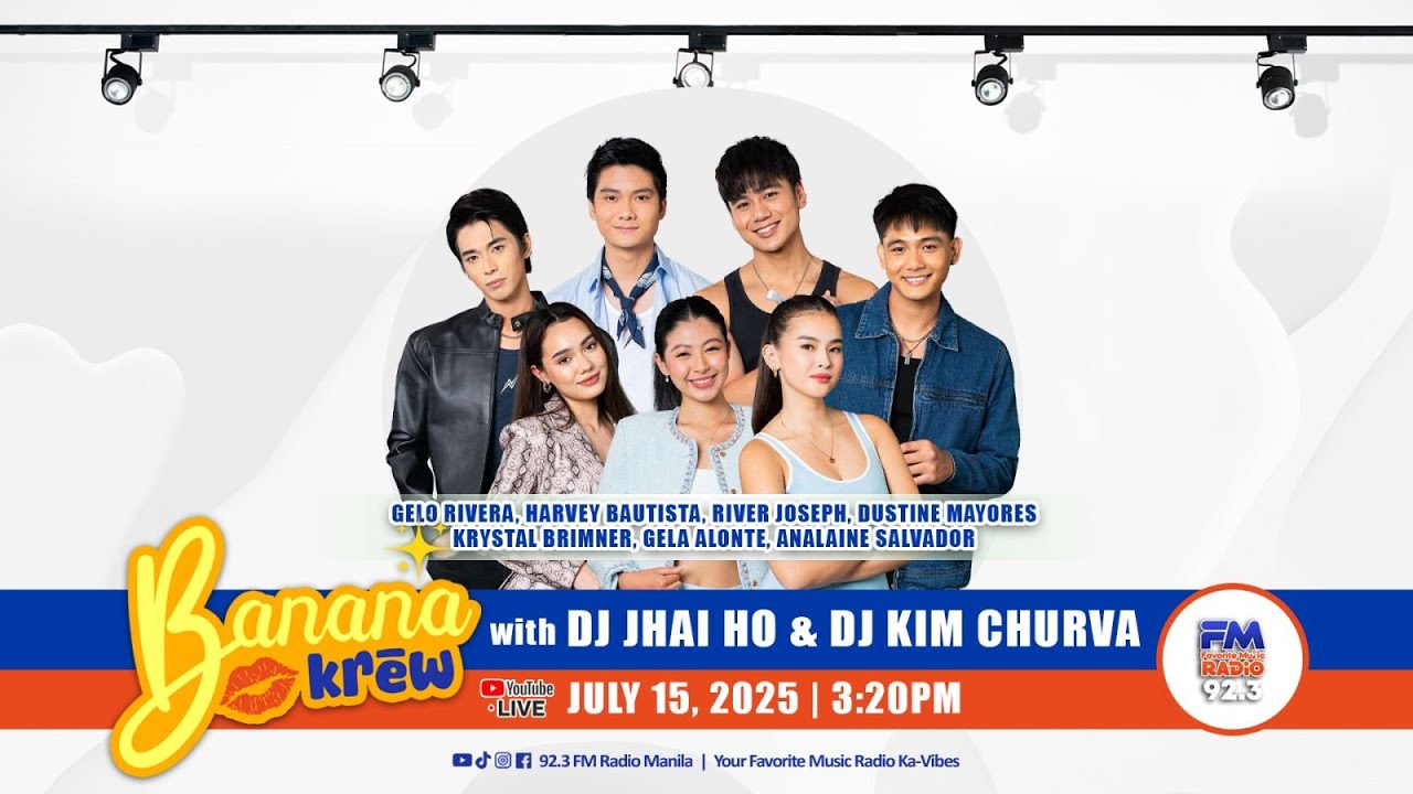 BANANA KREW | 4 BAD BOYS AND ME CAST | JULY 15, 2025 | FM Radio 92.3 MANILA