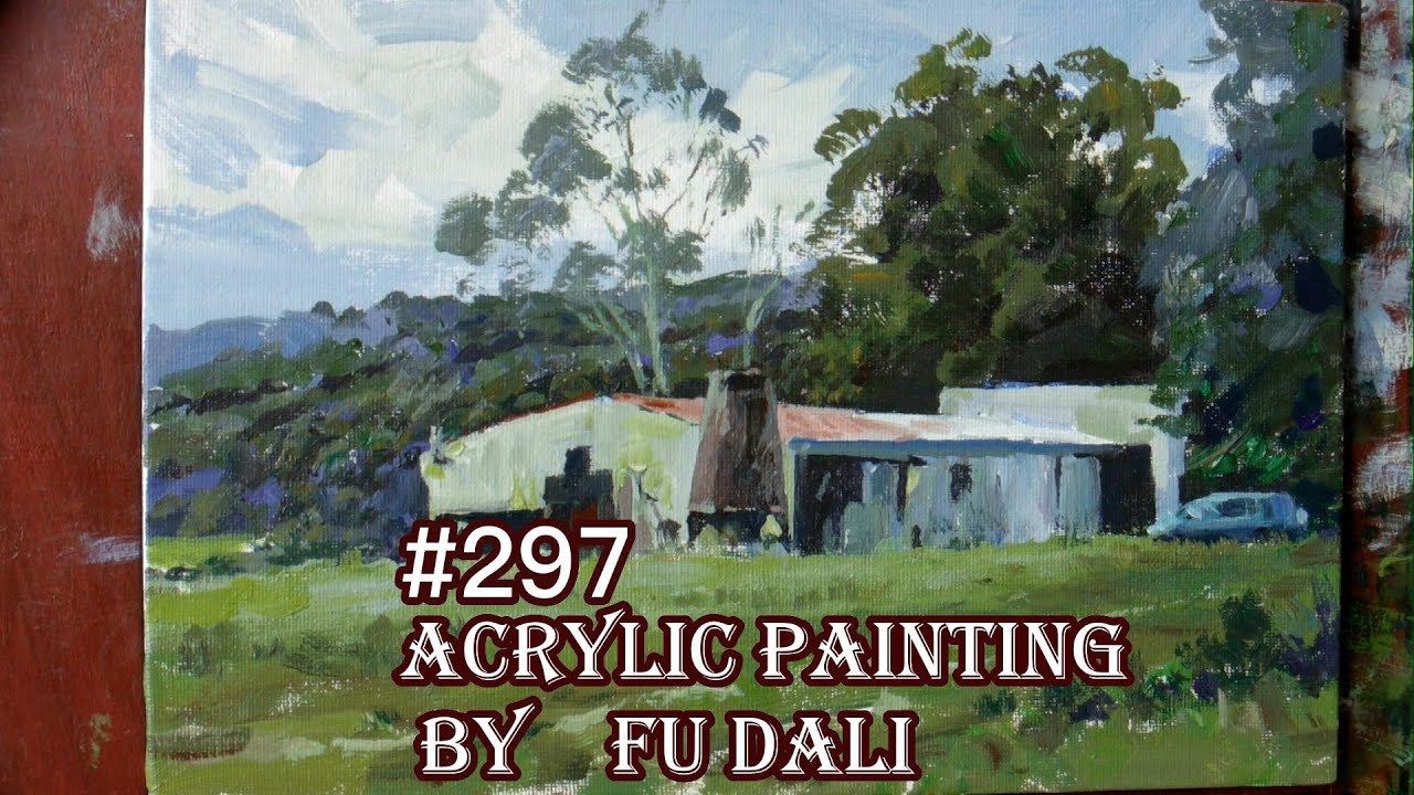 #297 Landscape Painting by Fu Dali