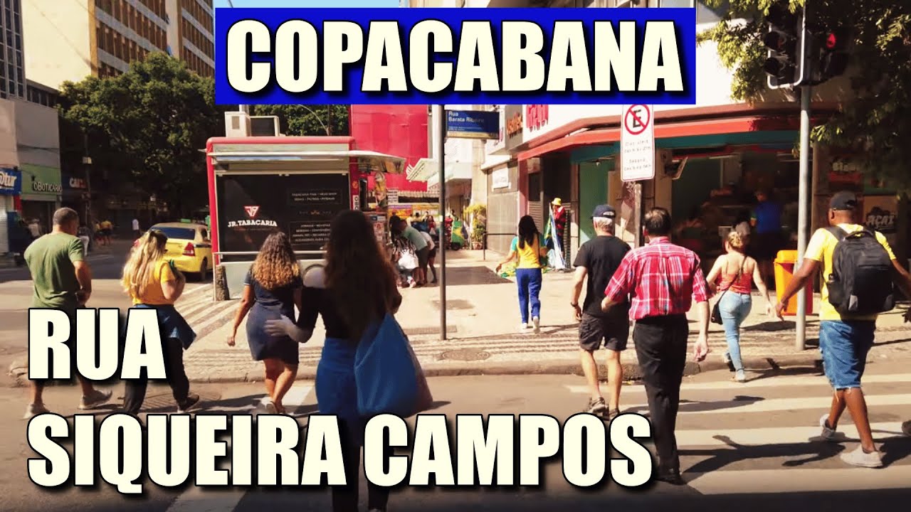 Rua Siqueira Campos: Andando em Copacabana, Rio de Janeiro - RJ