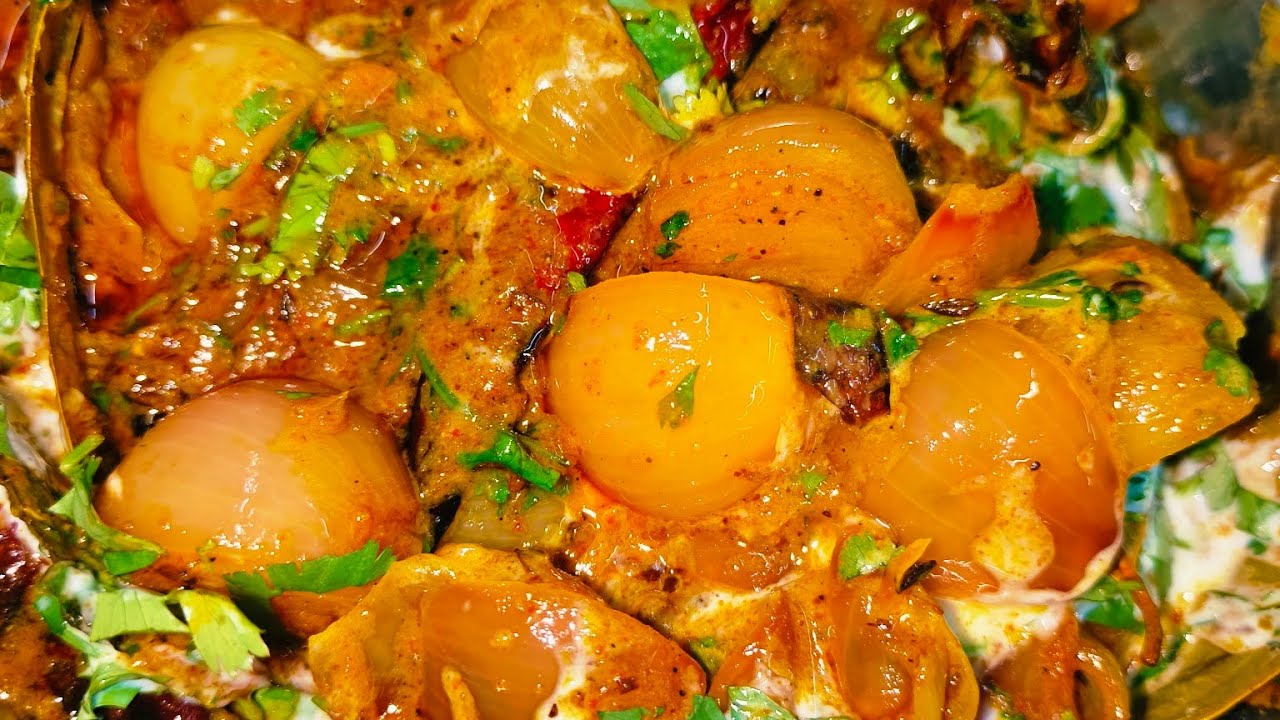 Peyaj or malai ki sabji supar testi 