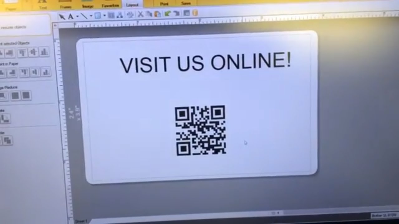 Create A QR Code for Anything With Brother P - Touch Light | Printing on QL- 810w with enKo labels