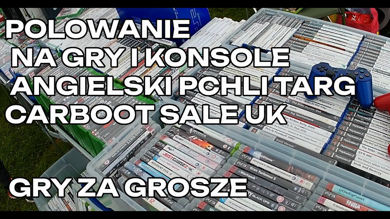 POLOWANIE NA GRY I KONSOLE CARBOOT SALE ANGLIA ;PCHLI TARG RUPIECIE Z TARGÓW  ODC 6