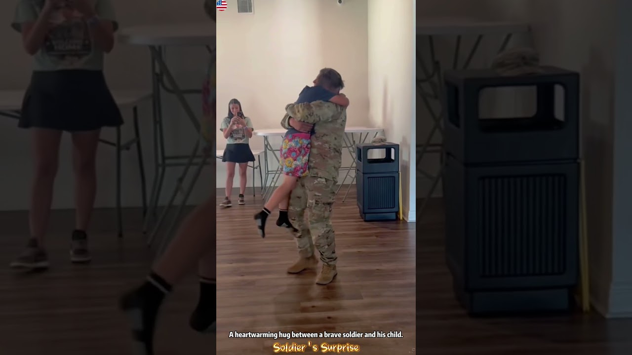 Soldiers coming home and surprise their family ❤️#military #viral #feelings #love #soldier