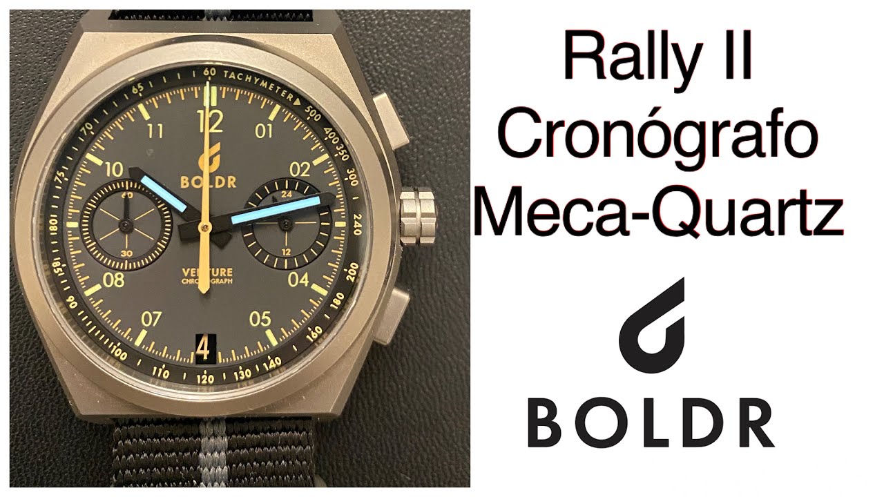 Boldr Venture Titanio Rally II Meca-Quartz - Sapphire (Español)
