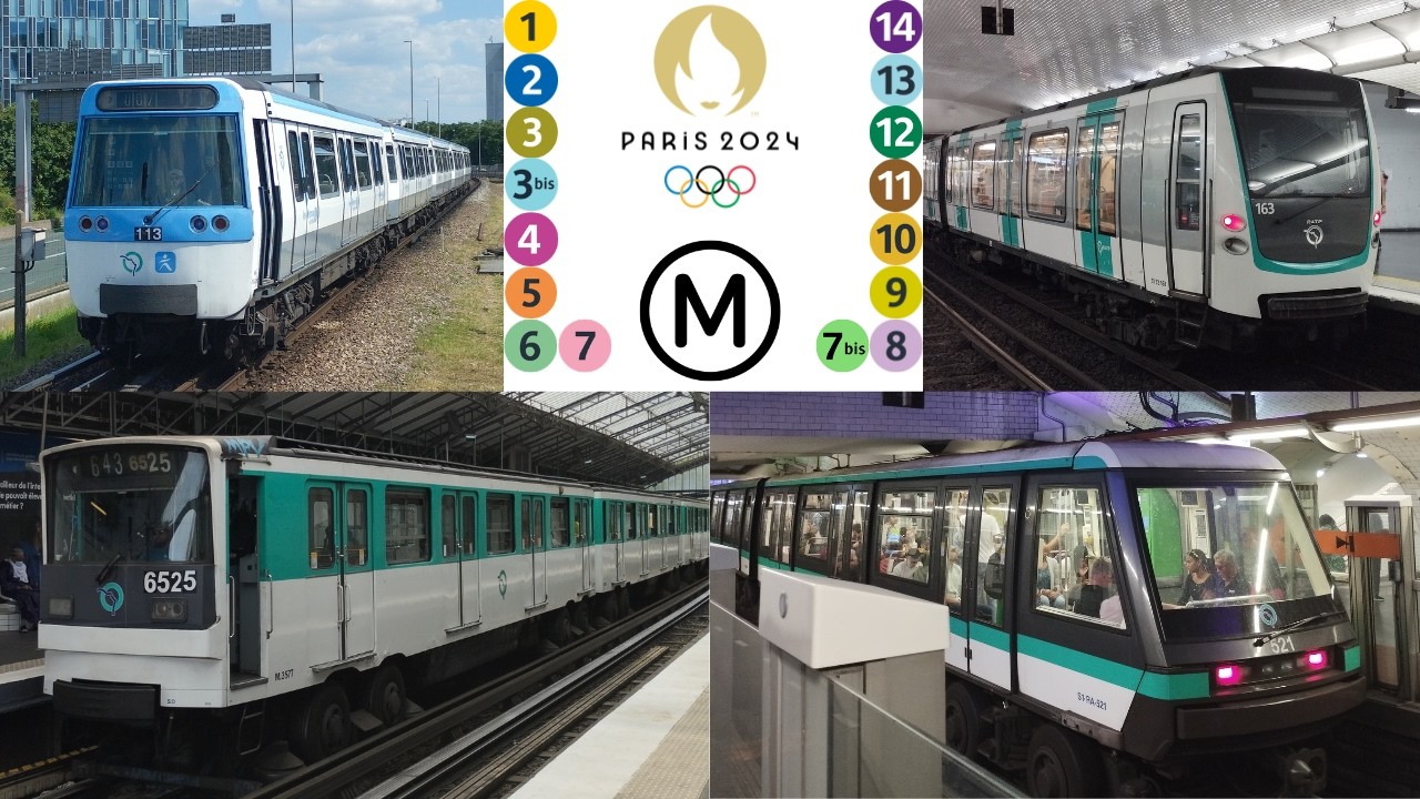 Tous les métros de Paris (Edition JO 2024)