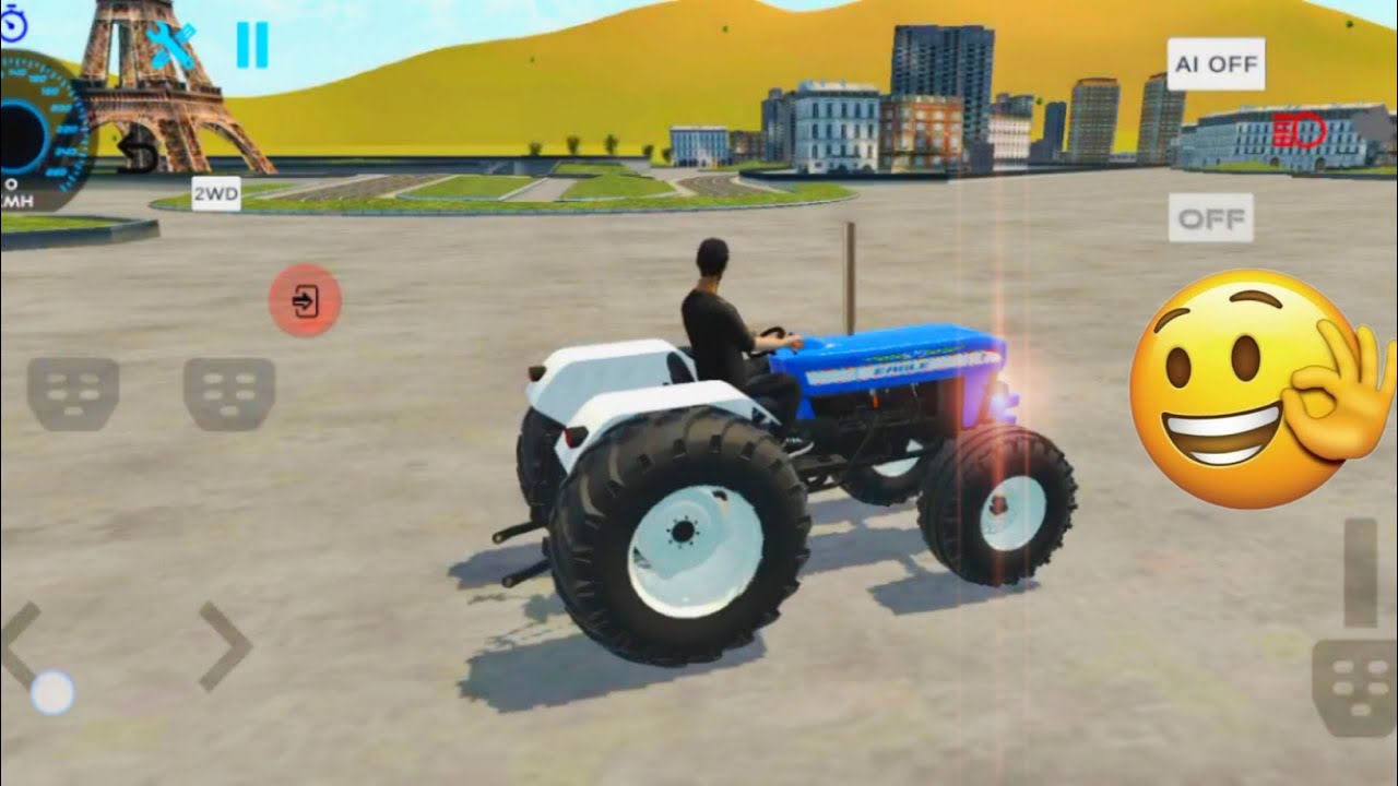 New tractor 🚜 TaRVo check 💥😱 NEW HOLLAND 🚀speed check ✅ #tractor #gaming #like #subscribe 🥹