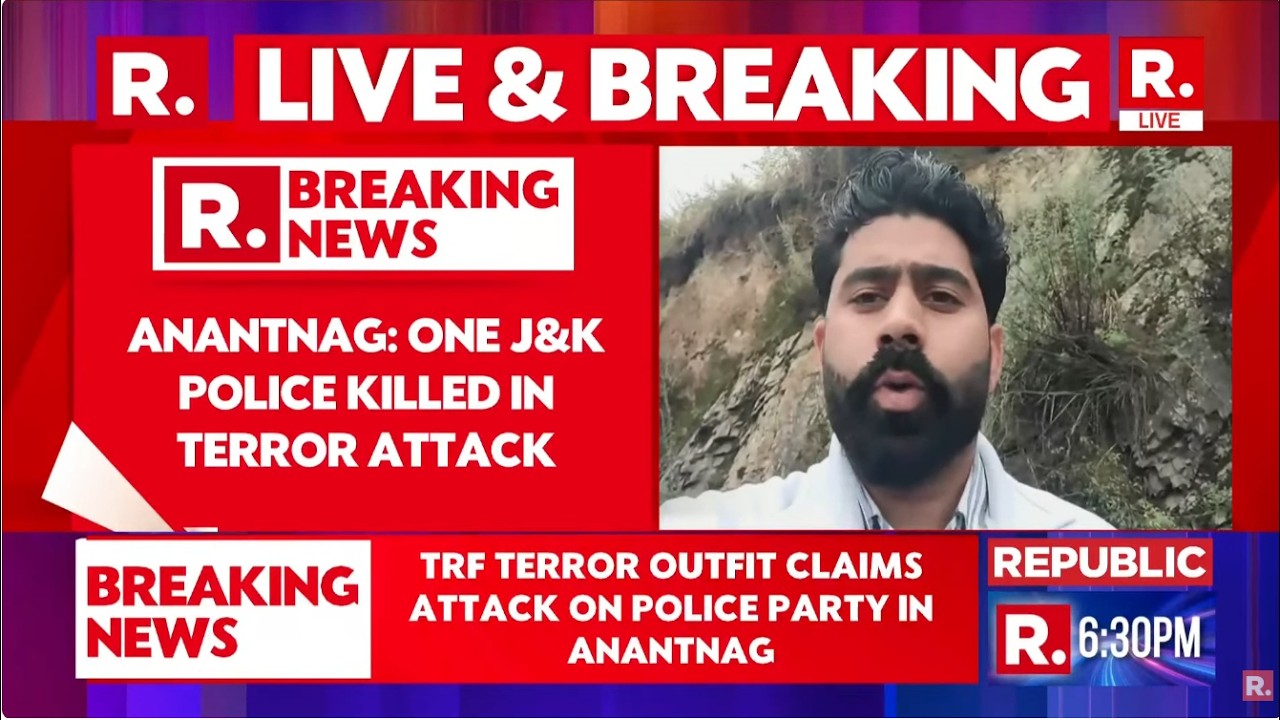 BREAKING LIVE: Gunshots Heard In J&K's Anantnag, 1 Policeman Injured In Terror Attack