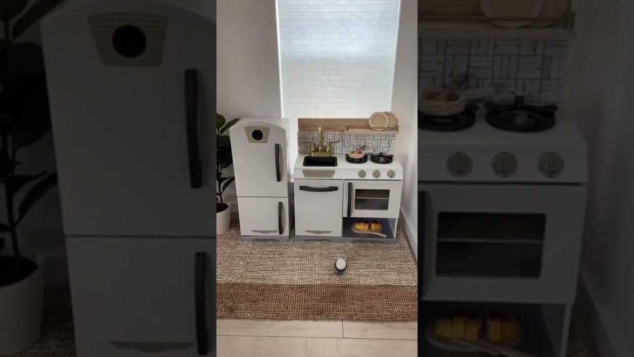 Kids Kitchen DIY Remodel Part 3 - Final Reveal! | Toddler Play Kitchen Upgrade | DIY Play Kitchen