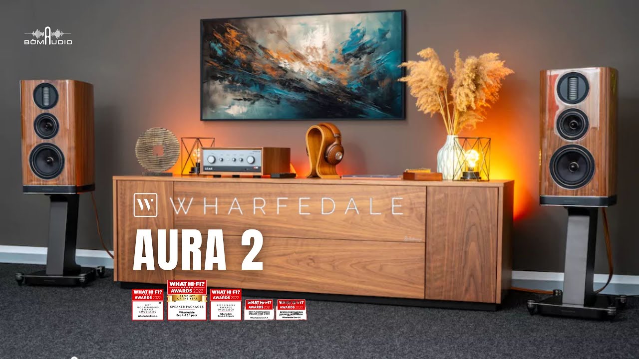 VÉT KHO GIÁ TỐT LOA BOOKSHELF WHARFEDALE AURA 2 CHỈ 36.9 TRIỆU + TẶNG KÈM CHÂN LOA 1.7 TRIỆU