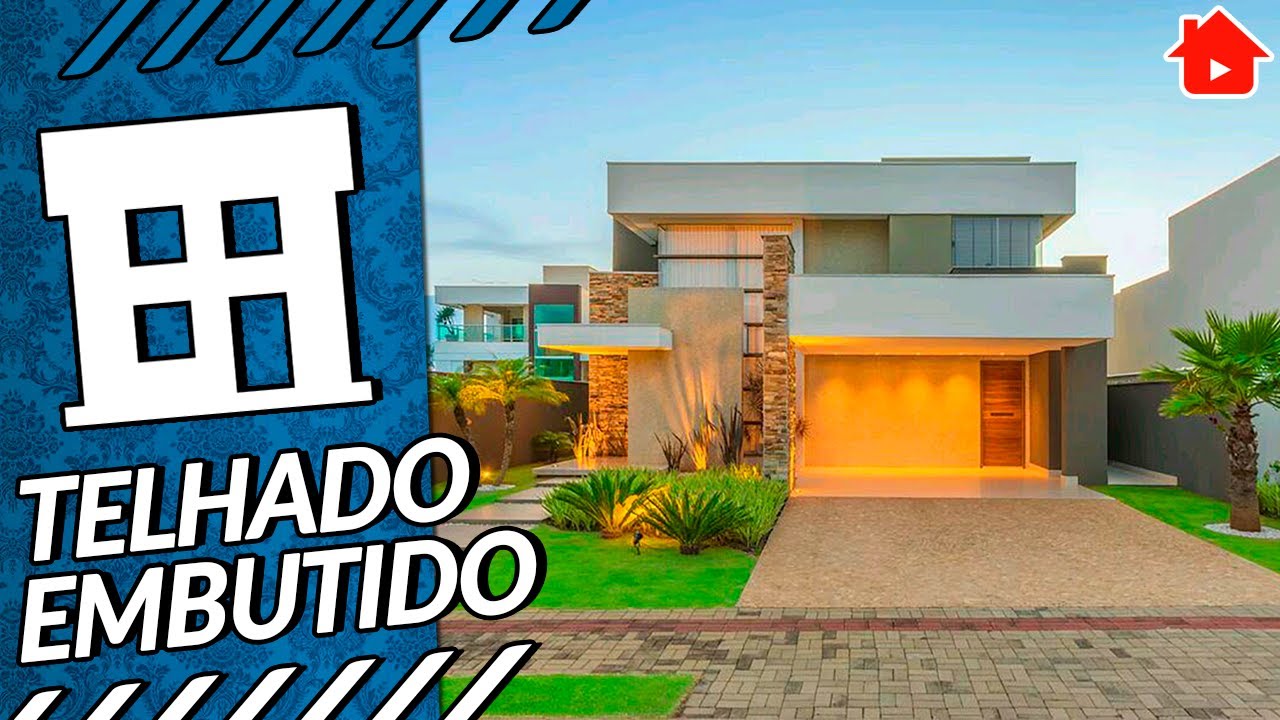 Casas com Telhado Embutido | Casa Nova