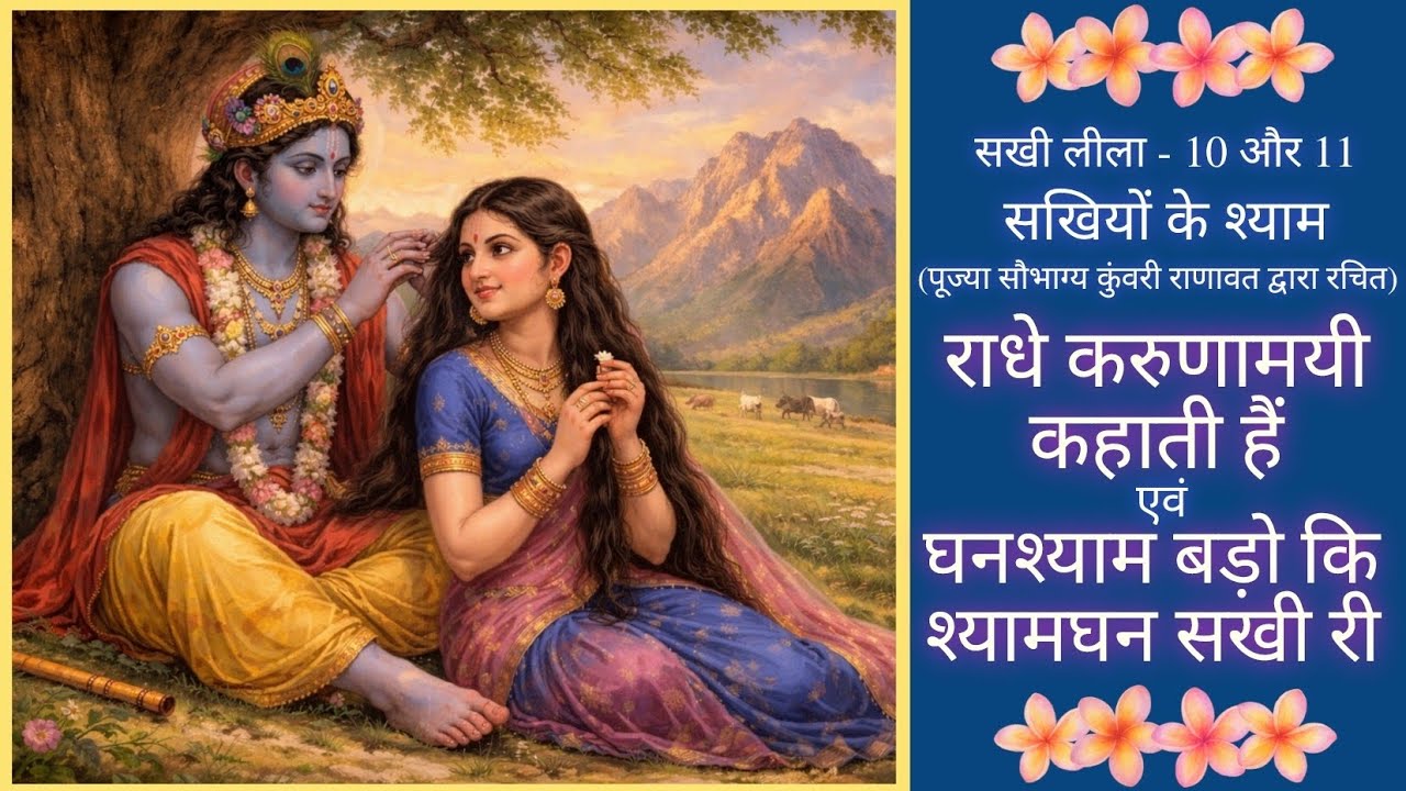 श्यामघन बड़ा या घनश्याम? सखी की शरारत | प्रेम संदेश | राधारानी कि सेवा का सौभाग्य | श्याम कि मुद्रिका