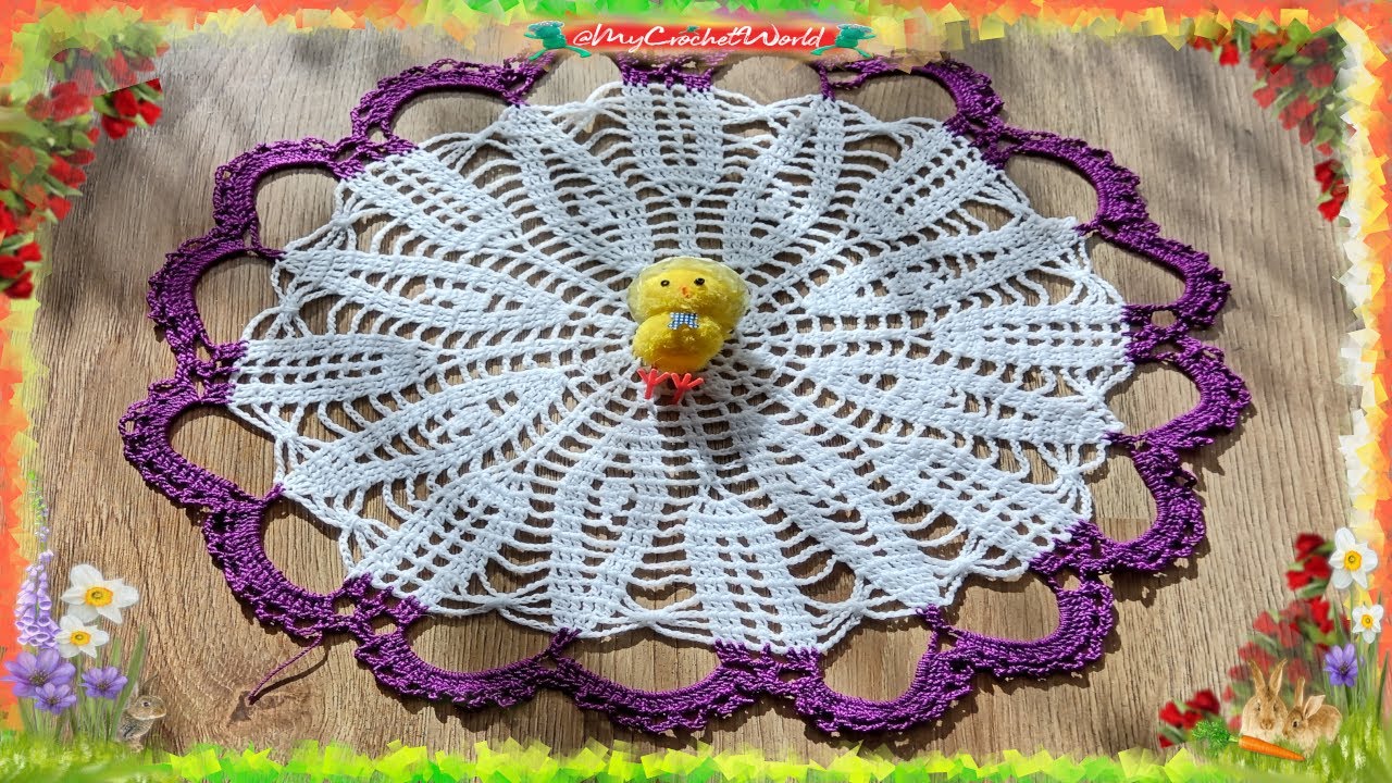 Wielkanocna Serwetka do koszyczka 2 @mycrochetworld