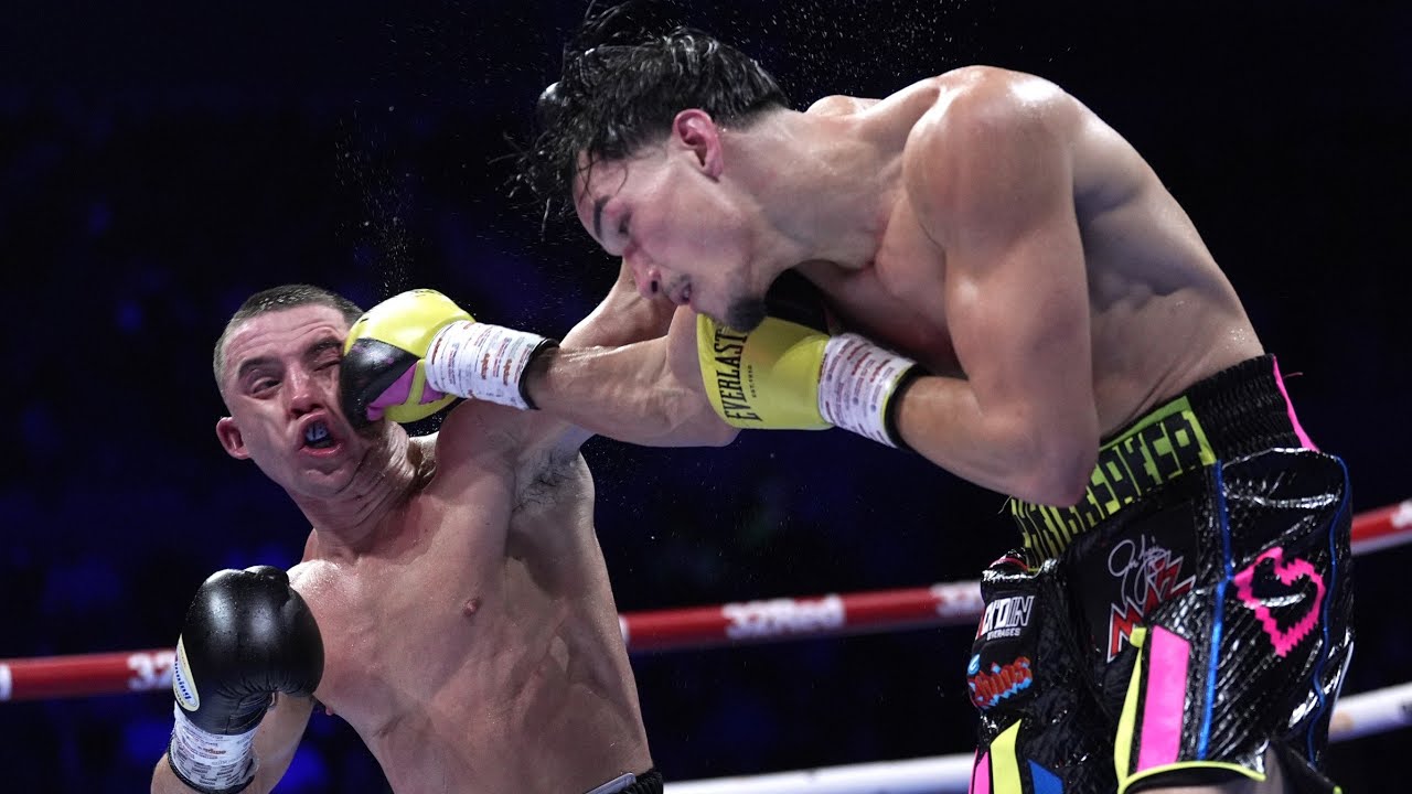 BRANDON FIGUEROA flattens NICK BALL to break Liverpudlian hearts and become WBA 126lb champion.