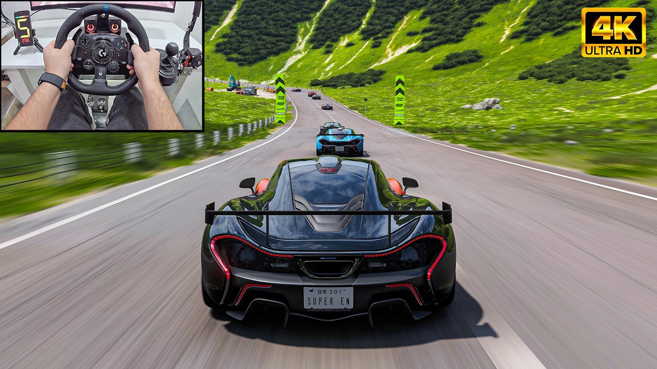 McLaren P1 VS Hypercars - Forza Horizon 6 | Logitech G923 Steering Wheel